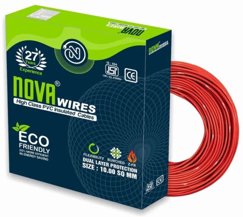 10 Sq Mm Nova Wires High Class PVC Insulated Cables