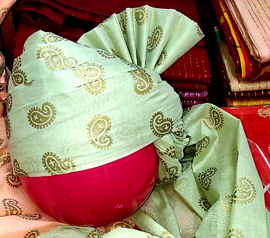 Printed PC Cotton Fancy Green Turban, Gender : Male