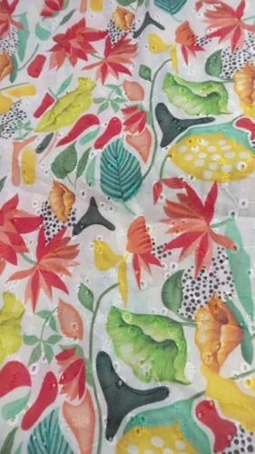 Floral Multicolor Digital Fabric Printing