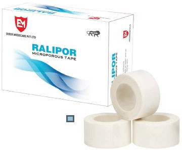 Ralipor Non Woven Microporous Paper Tape, Color : White