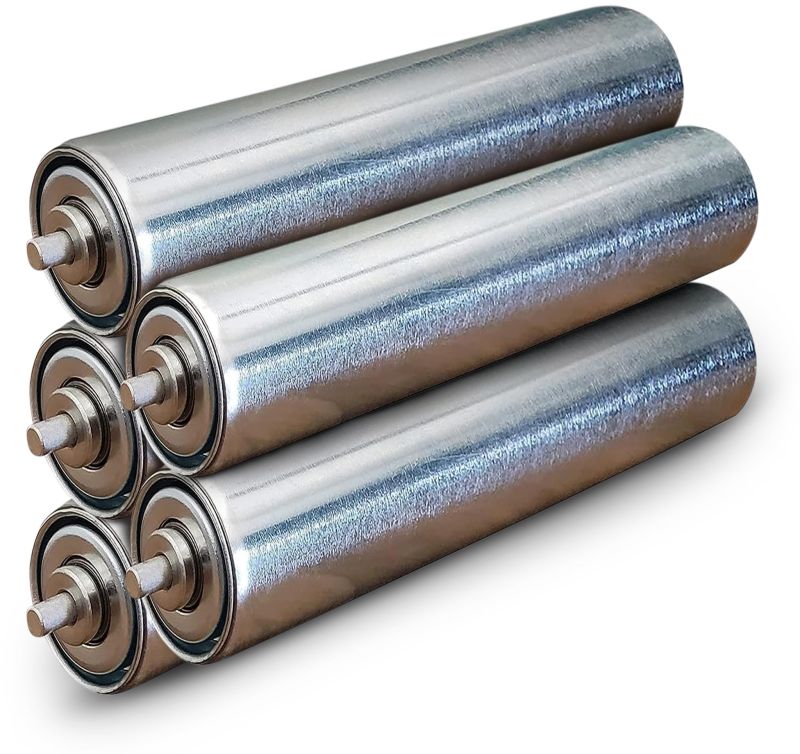 Polished Stainless Steel Conveyor Roller, Color : Grey