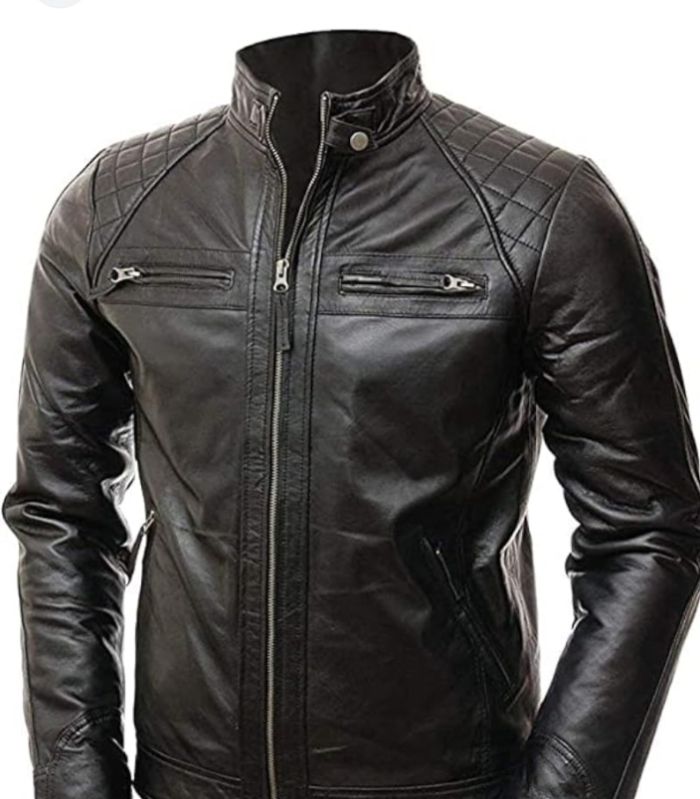 Plain Leather Jacket, Technics : Yarn Dyed, POLISHED
