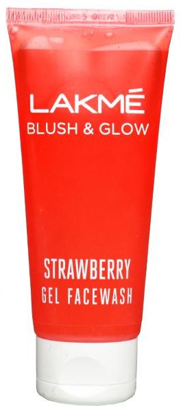 Lakme Blush and Glow Strawberry Facewash, Packaging Type : Plastic Tube