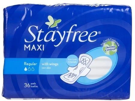 Cotton Stayfree Sanitary Pad, Packaging Type : Plastic Packet