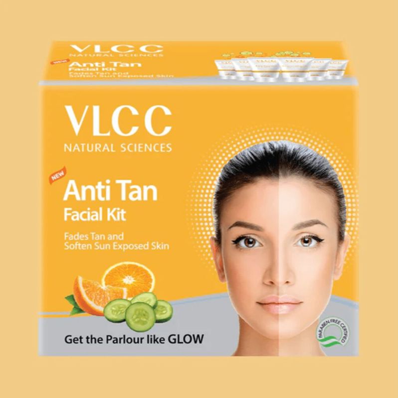 VLCC Anti Tan Facial Kit, Packaging Type : Box