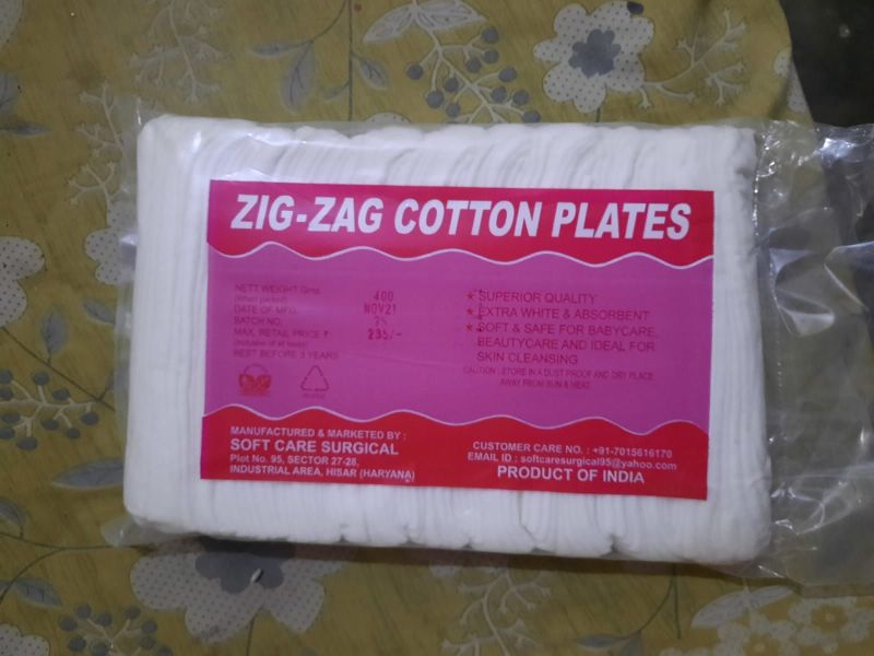 Plain Zig Zag Cotton Pleats, Packaging Type : Plastic Packet