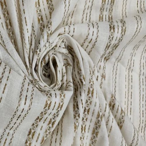Printed Cotton Jacquard Fabric, Width : 44 Inch