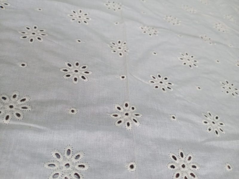 Cotton Schiffli Fabric