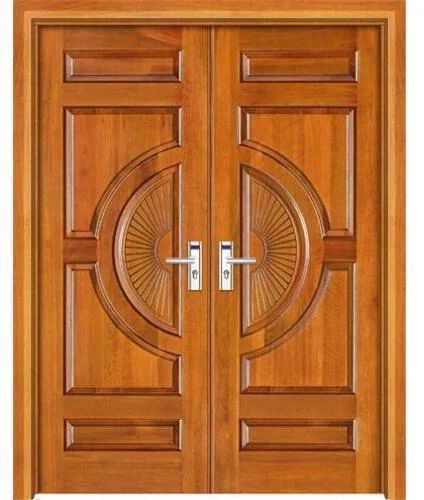 Polished Designer Wooden Door, Open Style : Swing