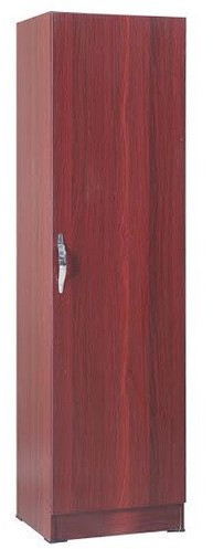 Plain Polished Wooden Single Door Wardrobe, Shape : Rectangular