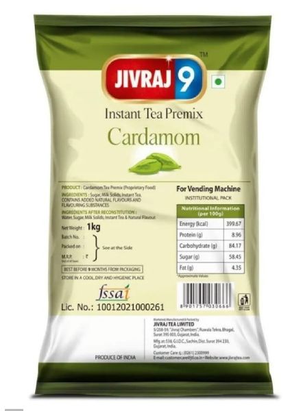 Blended Natural Cardamom Tea Premix, Form : Powder