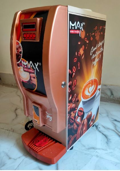 Automatic Coffee Vending Machine, Color : Red, Brown