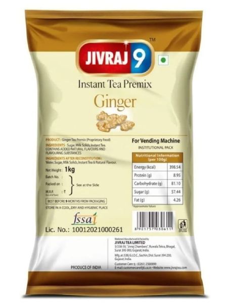 Ginger Tea Premix, Packaging Type : Plastic Packet