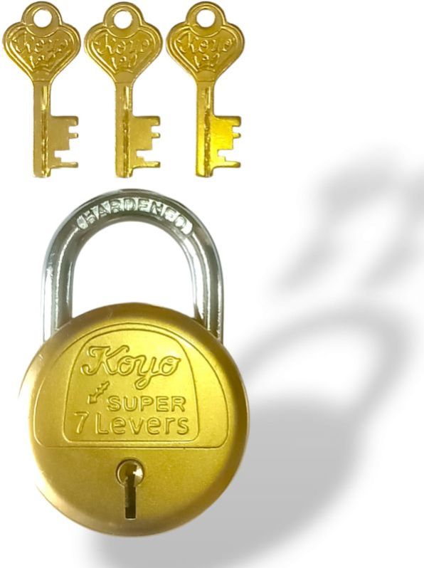 Koyo Super 65mm 7 Lever Brass Padlock