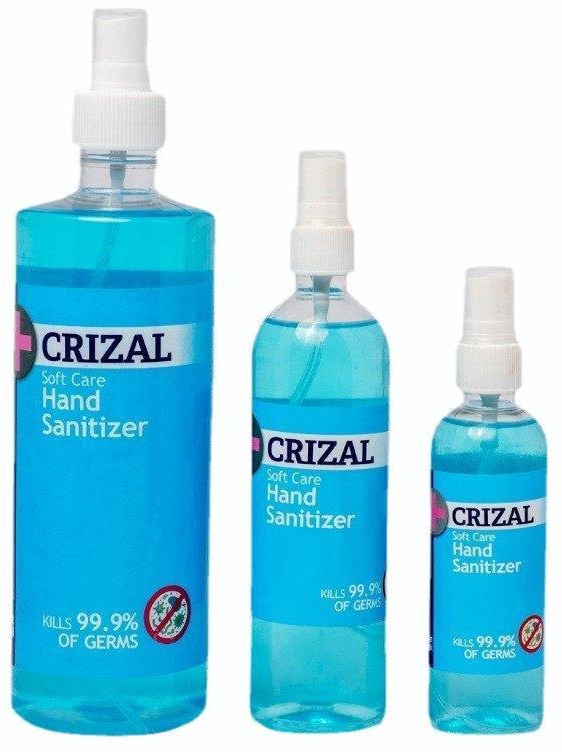 1Ltr Crizal Soft Care Hand Sanitizer, Certificate : FDA Certified