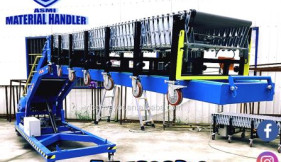 Automatic Mild Steel PVC Motor Powder Coated telescopic conveyors, Loading Capacity : 5-10 Kg, 10-15 Kg