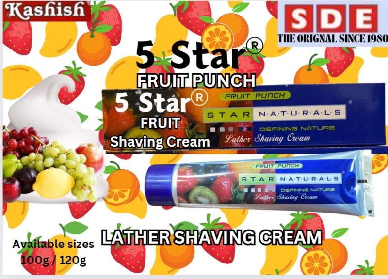 5 Star Fruit Shaving Cream, Packaging Type : Plastic Tube
