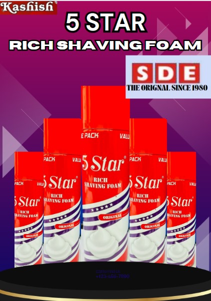 5 Star Regular Shaving Foam for Parlour, Personal