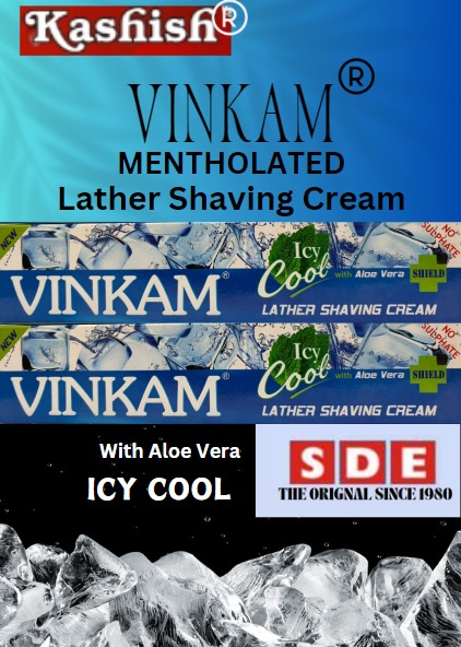 Vinkam Mentholated Lather Shaving Cream, Packaging Type : Plastic Tube