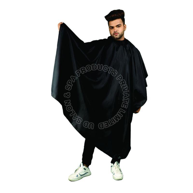 Black Plain Cotton CC-BLK103 UD Cutting Cape, for Salon, Size : Multisizes