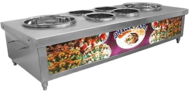 Aluminum Dahi Bhalla Counter for Canteen, Shop