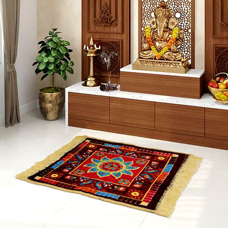 Cotton Printed Prayer Carpets, Technics : Handloom