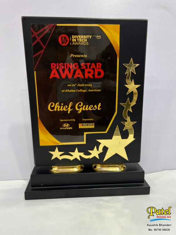 Color Coated wooden trophy for Award Use