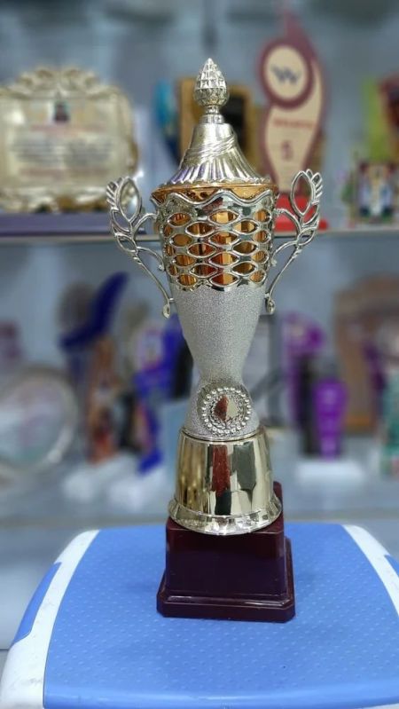 Polished Metal Cricket Trophy Cup for Awards