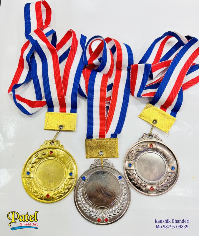 Polished Fancy Sports Brass Medal for Appreciation Award