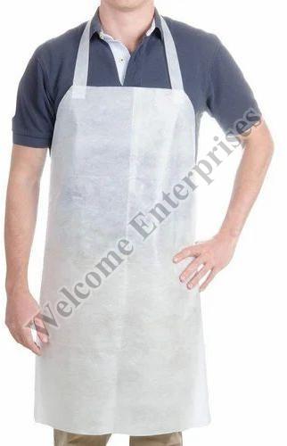 White Disposable Apron