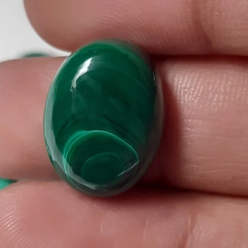 Polished Malachite Gemstone for Jewellery