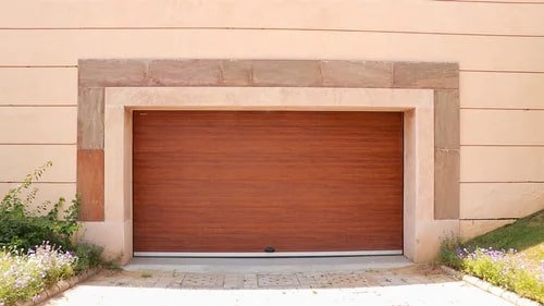 Polished Mild Steel Plain Automatic Garage Door for Garbage Use