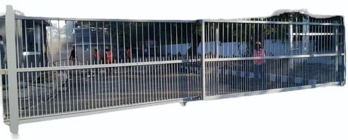 Polished Stainless Steel Automatic Telescopic Gate, Shape : Rectangular