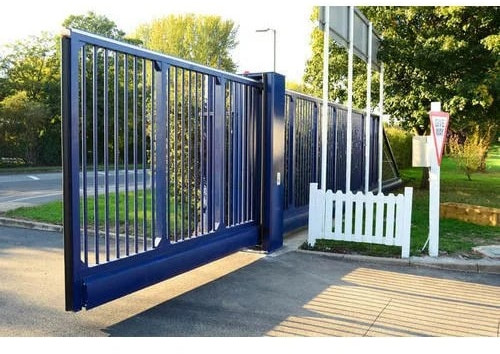 Polished Stainless Steel Cantilever Gate