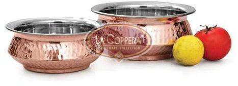 Polished Biryani Copper Handi, Feature : Rust Proof