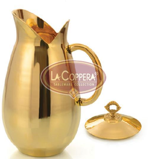 Brass Water Pitcher with Lid