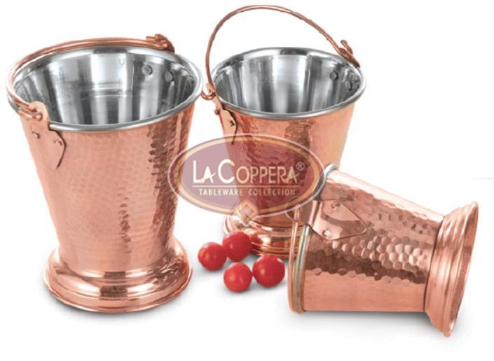 Hammered Stainless Steel Copper Gravy Bucket, Feature : Nice FInish