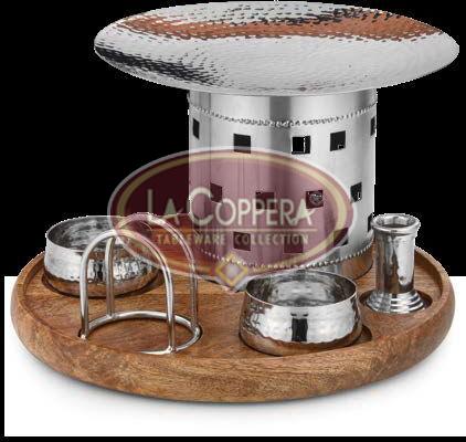 Stainless Steel Snack Warmer Set, for Serving Food
