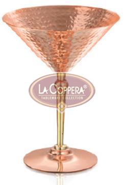  Brass Copper Martini Bar Glass, Capacity : 250ml