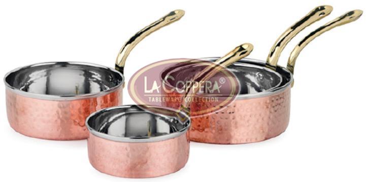 Copper Fry Pan Handle Serving