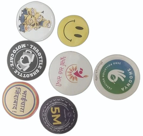 Printed Plastic Corporate Badges, Technics : Machine Made