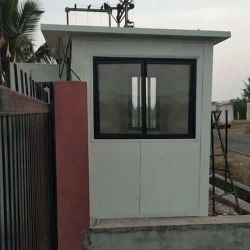 Puf Panel Glass Insulated Portable Security Cabin for Guard Room