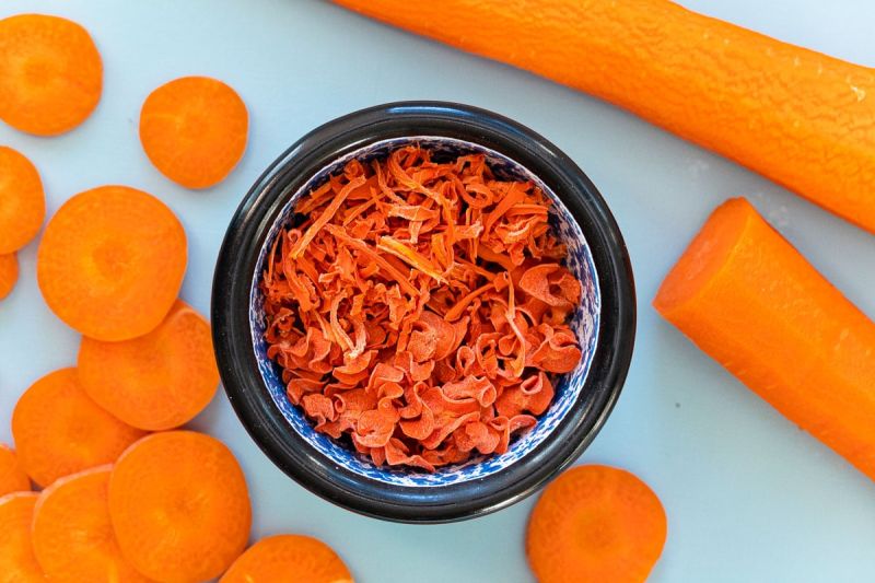 Natural Dehydrated Carrots for Food