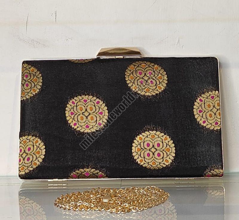 Printed Ethnic Box Clutch, Shape : Rectangular