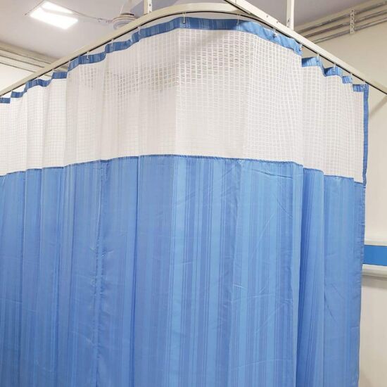 Plain Polyester Hospital Curtain, Length : 7 Feet