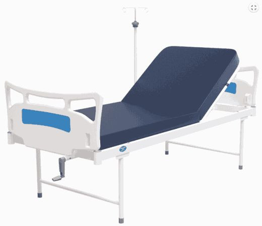 Color Coated Mild Steel Semi Fowler Hospital Bed, Shape : Rectangular