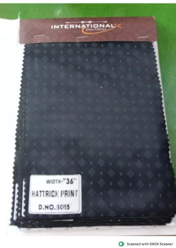 Knitted Hattrick Print Fabric for Ethnic Wear/Dresses