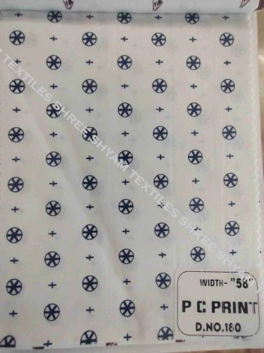 PC Print Fabric, Color : White