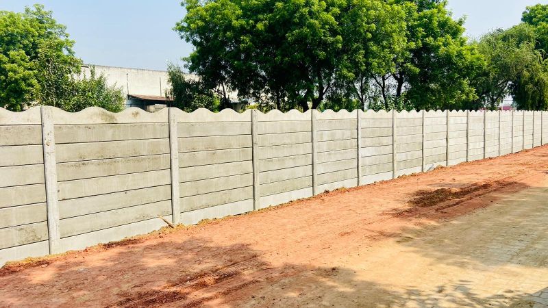 Concrete Folding Compound Wall for Boundaries, Construction