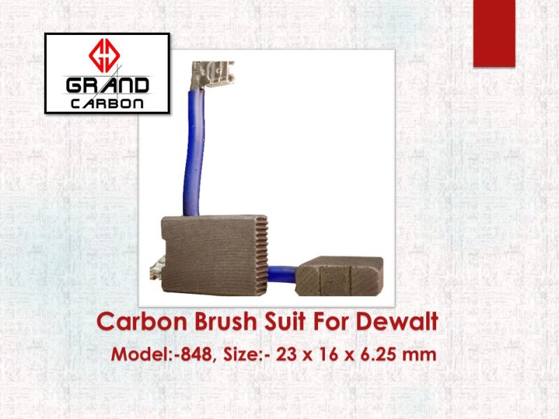 Carbon brush suitable for dewalt 848
